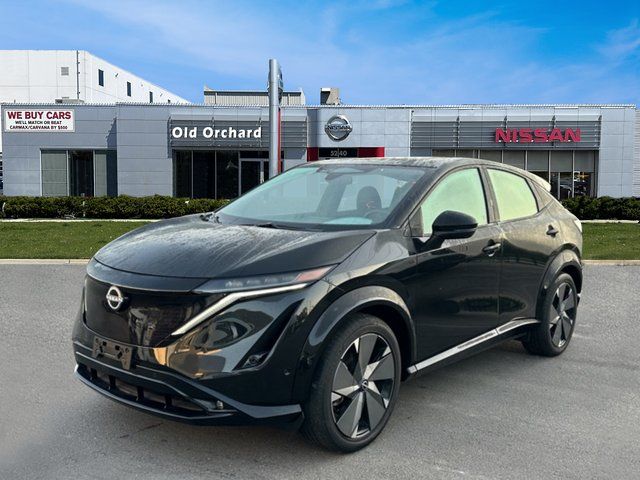 Black Diamond Pearl 2023 Nissan Ariya Platinum+ e-4ORCE SUV / Crossover All-Wheel Drive Continuously Variable Transmission
