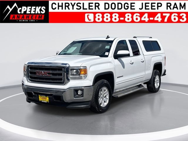 Summit White 2015 GMC Sierra 1500 SLE Double Cab Pickup Truck 4X2 6-Speed Automatic Overdrive