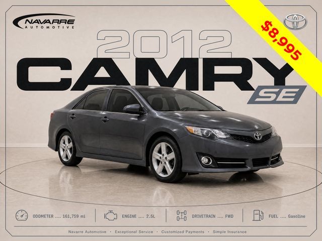 Cosmic Gray Mica 2012 Toyota Camry Sedan Front-Wheel Drive 6-Speed Automatic