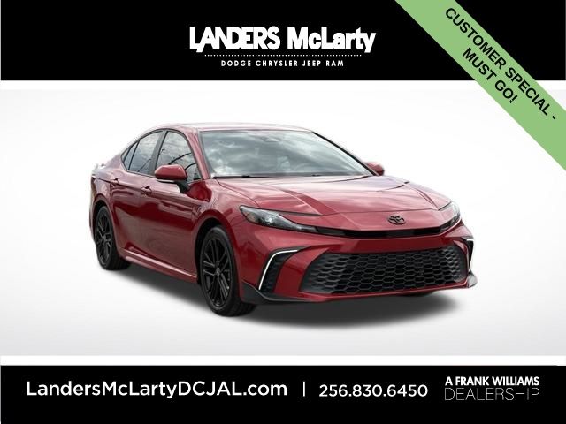 Red 2025 Toyota Camry Sedan Front-Wheel Drive Continuously Variable Transmission