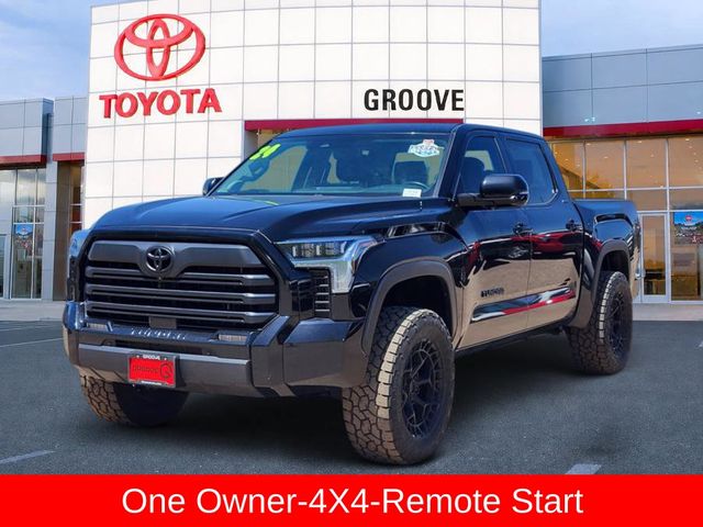 Midnight Black Metallic 2024 Toyota Tundra Limited CrewMax Cab 4WD Pickup Truck Four-Wheel Drive Automatic