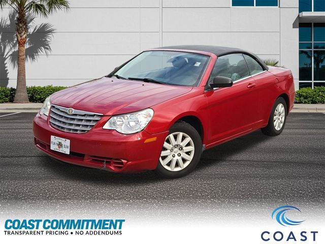 Inferno Red Crystal Pearlcoat/Black Vinyl Top 2008 Chrysler Sebring LX Convertible FWD Convertible Front-Wheel Drive 4-Speed Automatic
