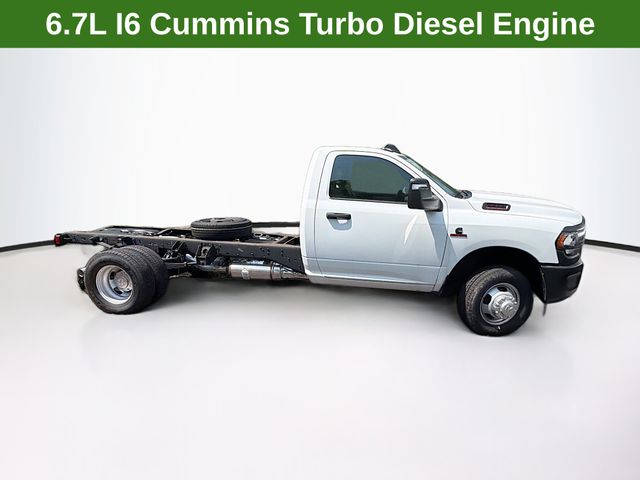 Bright White Clearcoat 2024 RAM 3500 Chassis Pickup Truck 4X2 6-Speed Automatic