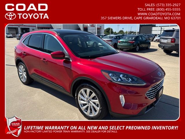 Rapid Red Metallic Tinted Clearcoat 2022 Ford Escape Hybrid SUV / Crossover All-Wheel Drive Continuously Variable Transmission