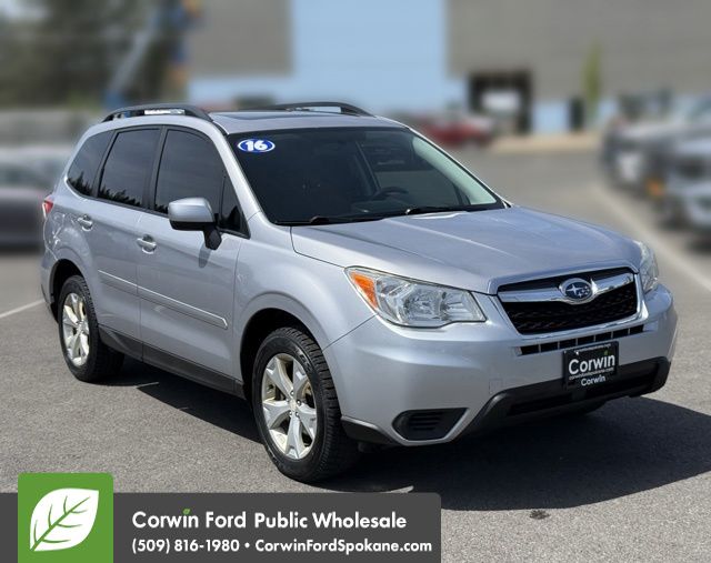 Ice Silver Metallic 2016 Subaru Forester 2.5i Premium SUV / Crossover All-Wheel Drive Continuously Variable Transmission