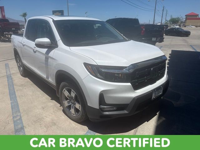 White 2025 Honda Ridgeline Pickup Truck All-Wheel Drive 9-Speed Automatic