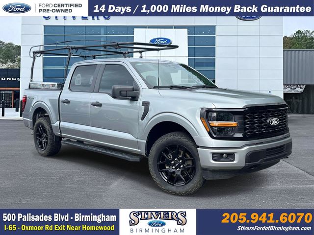 Iconic Silver Metallic 2024 Ford F-150 Pickup Truck Four-Wheel Drive Automatic