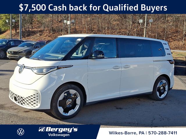 Candy White 2025 Volkswagen ID.Buzz Pro S RWD Minivan Rear-Wheel Drive Automatic