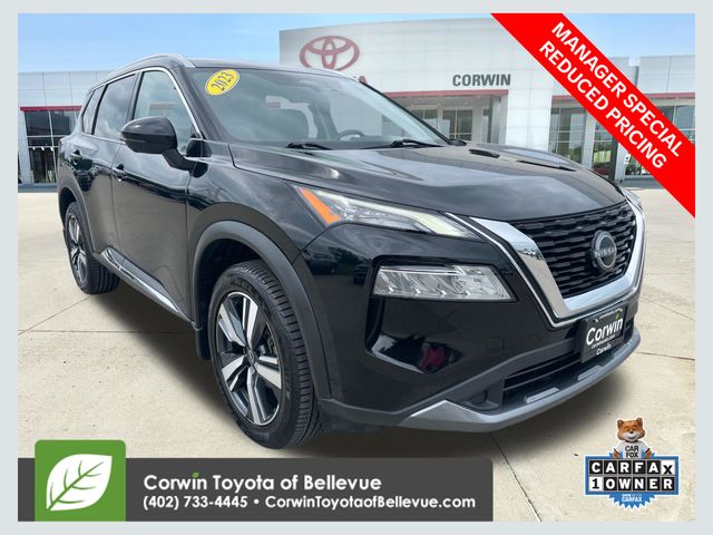 Super Black 2023 Nissan Rogue SUV / Crossover All-Wheel Drive Continuously Variable Transmission