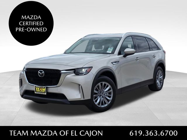 Gray (Platinum Quartz) 2024 Mazda CX-90 PHEV Preferred AWD SUV / Crossover All-Wheel Drive 8-Speed Automatic