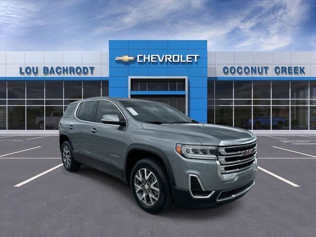 Gray (Steel Metallic) 2022 GMC Acadia SLE FWD SUV / Crossover Front-Wheel Drive 9-Speed Automatic