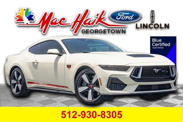Wimbledon White 2025 Ford Mustang Coupe Rear-Wheel Drive Automatic