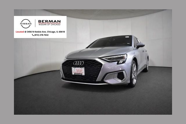 Silver 2023 Audi A3 40 TFSI Premium FWD Sedan Front-Wheel Drive 7-Speed Automatic