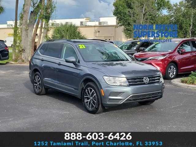 Platinum Gray Metallic 2021 Volkswagen Tiguan SUV / Crossover Front-Wheel Drive 8-Speed Automatic