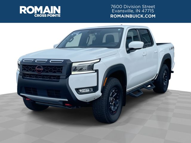 Glacier White 2025 Nissan Frontier Pickup Truck Four-Wheel Drive 9-Speed Automatic Overdrive