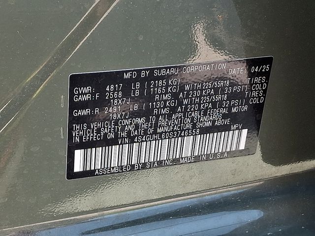 2025 Subaru Crosstrek Limited Green at Rafferty Subaru