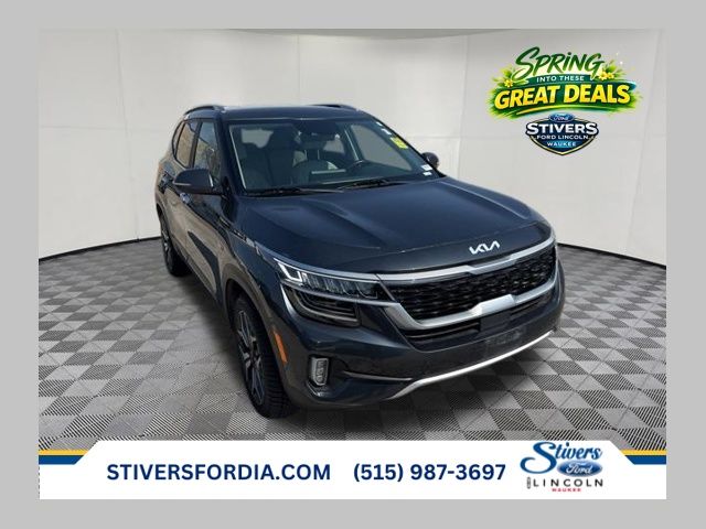 Gravity Gray 2022 Kia Seltos SX Turbo AWD SUV / Crossover All-Wheel Drive 7-Speed Automatic