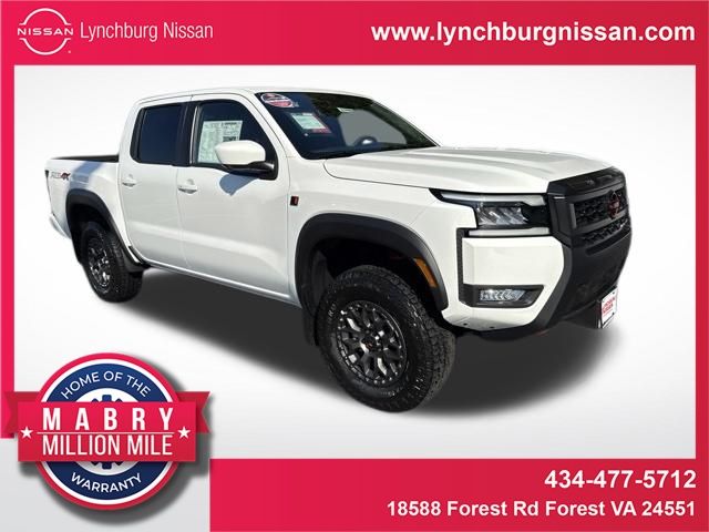 Glacier White 2026 Nissan Frontier Pickup Truck Four-Wheel Drive 9-Speed Automatic Overdrive