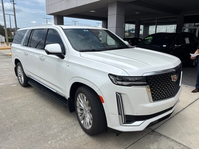 Crystal White Tricoat 2024 Cadillac Escalade ESV SUV / Crossover Rear-Wheel Drive Automatic