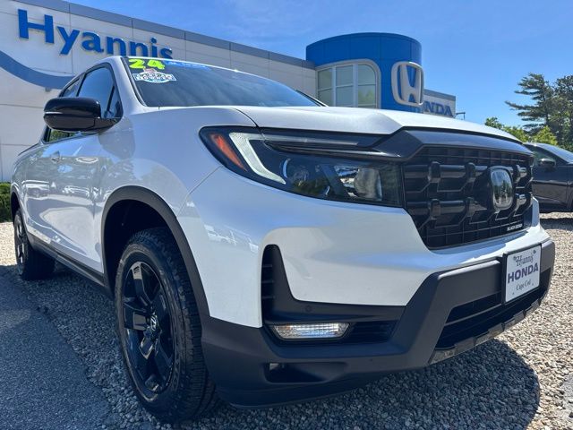 Platinum White Pearl 2024 Honda Ridgeline Black Edition AWD Pickup Truck All-Wheel Drive 9-Speed Automatic