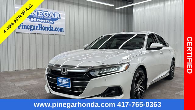 Platinum White Pearl 2021 Honda Accord Sedan Front-Wheel Drive Automatic