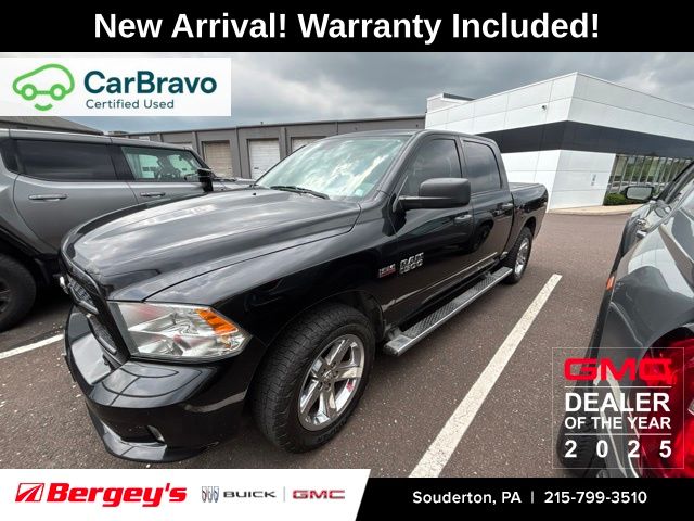 Brilliant Black Crystal Pearlcoat 2016 RAM 1500 Pickup Truck Four-Wheel Drive 8-Speed Automatic