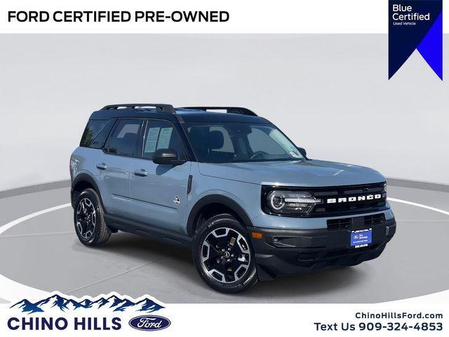 Blue (Azure Gray Metallic Tri-Coat) 2024 Ford Bronco Sport Outer Banks AWD SUV / Crossover All-Wheel Drive 8-Speed Automatic