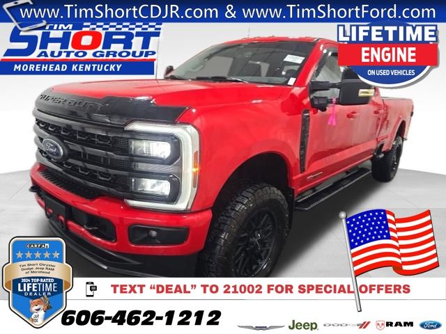 Race Red 2024 Ford F-250 Super Duty Pickup Truck Four-Wheel Drive Automatic