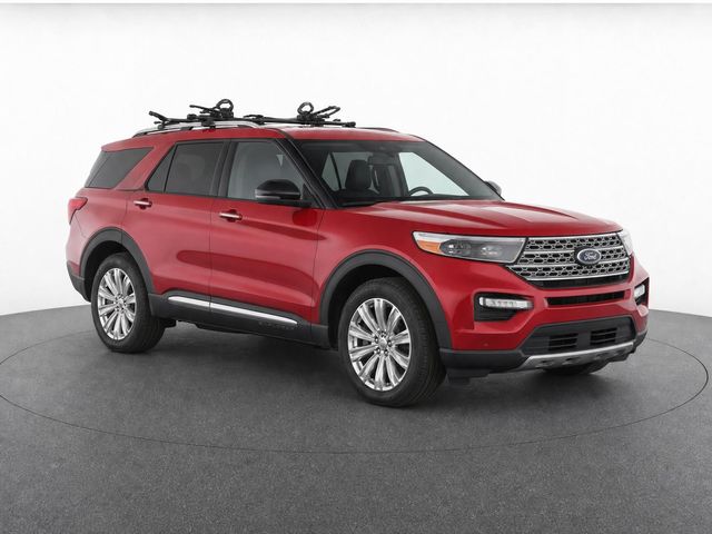 Red Metallic 2020 Ford Explorer SUV / Crossover Rear-Wheel Drive Automatic