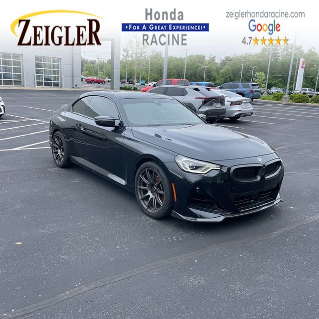Black Sapphire Metallic 2023 BMW 2 Series M240i xDrive Coupe AWD Coupe All-Wheel Drive 8-Speed Automatic