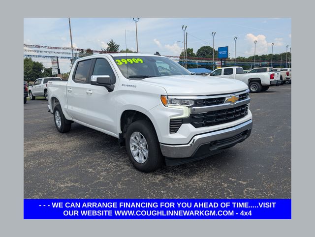 Summit White 2025 Chevrolet Silverado 1500 Pickup Truck Four-Wheel Drive Automatic