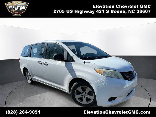 Super White 2011 Toyota Sienna 7-Passenger V6 FWD Minivan Front-Wheel Drive 6-Speed Automatic Overdrive