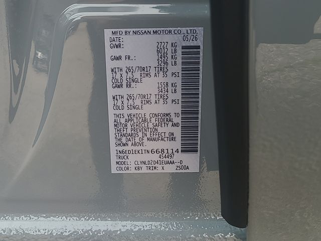 New 2026 Nissan Frontier Truck