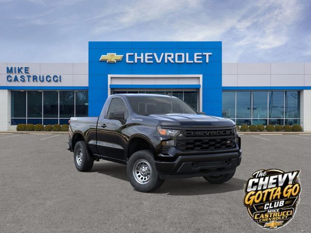 Black 2026 Chevrolet Silverado 1500 Pickup Truck Four-Wheel Drive 8-Speed Automatic