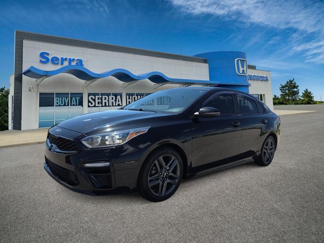 Aurora Black 2021 Kia Forte GT Line FWD Sedan Front-Wheel Drive Continuously Variable Transmission