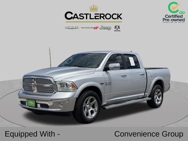Bright Silver Clearcoat Metallic 2017 RAM 1500 Pickup Truck Four-Wheel Drive 8-Speed Automatic