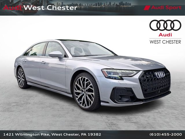 Florett Silver Metallic 2024 Audi A8 Sedan All-Wheel Drive 8-Speed Automatic