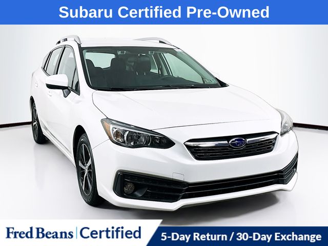 Crystal White Pearl 2023 Subaru Impreza Premium Wagon AWD Wagon All-Wheel Drive Continuously Variable Transmission