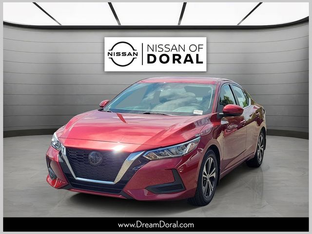 Red (Scarlet Ember Tintcoat) 2022 Nissan Sentra Sedan Front-Wheel Drive Continuously Variable Transmission