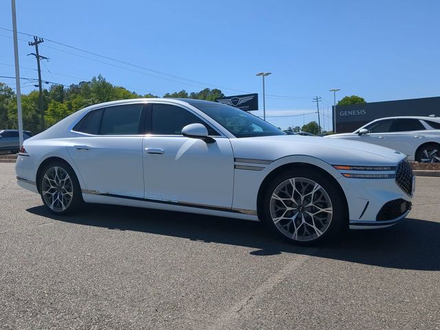 White 2025 Genesis G90 3.5T e-Supercharger AWD Sedan All-Wheel Drive 8-Speed Automatic