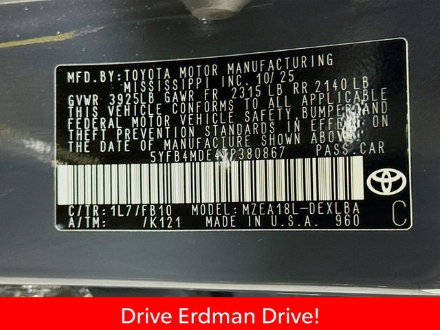 Used 2026 Toyota Corolla Sedan