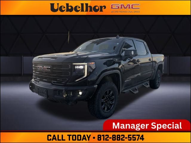 Onyx Black 2024 GMC Sierra 1500 AT4X Crew Cab 4WD Pickup Truck Four-Wheel Drive Automatic