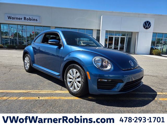 Blue 2019 Volkswagen Beetle Hatchback Front-Wheel Drive 6-Speed Automatic