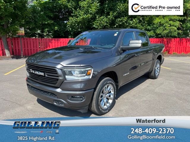 Gray (Granite Crystal Metallic Clearcoat) 2023 RAM 1500 Pickup Truck Four-Wheel Drive 8-Speed Automatic