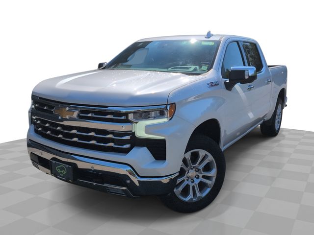 White (Iridescent Pearl Tricoat) 2023 Chevrolet Silverado 1500 LTZ Crew Cab 4WD Pickup Truck Four-Wheel Drive Automatic