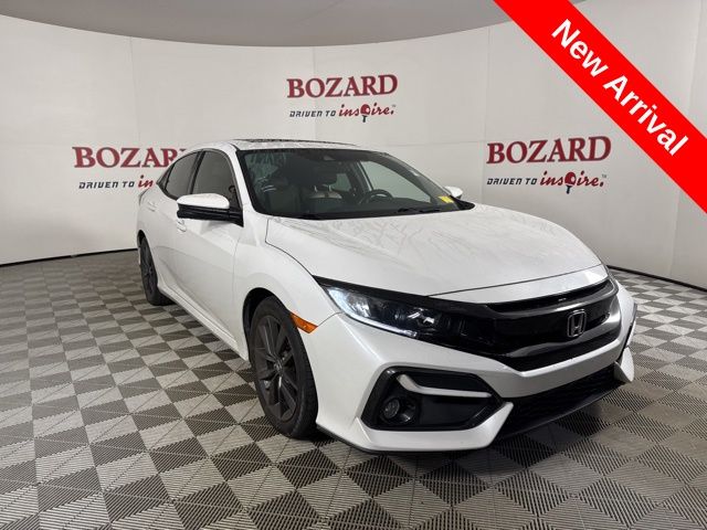 2020 White Honda Civic Hatchback EX FWD Hatchback