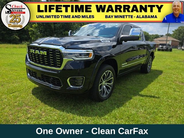 Diamond Black Crystal Pearlcoat 2025 RAM 1500 Tungsten Crew Cab 4WD Pickup Truck Four-Wheel Drive 8-Speed Automatic