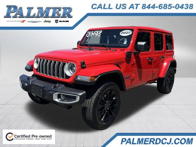 Red Clearcoat 2025 Jeep Wrangler 4xe SUV / Crossover Four-Wheel Drive 8-Speed Automatic