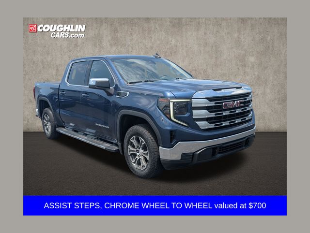 Pacific Blue Metallic 2023 GMC Sierra 1500 Pickup Truck Four-Wheel Drive 8-Speed Automatic