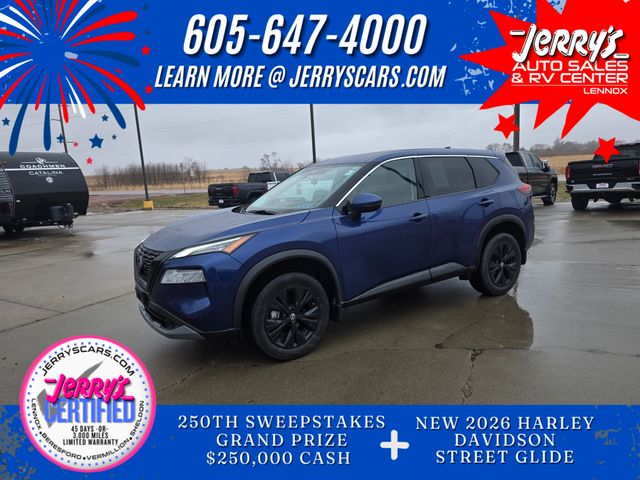 Caspian Blue Metallic 2021 Nissan Rogue SV AWD SUV / Crossover All-Wheel Drive Continuously Variable Transmission